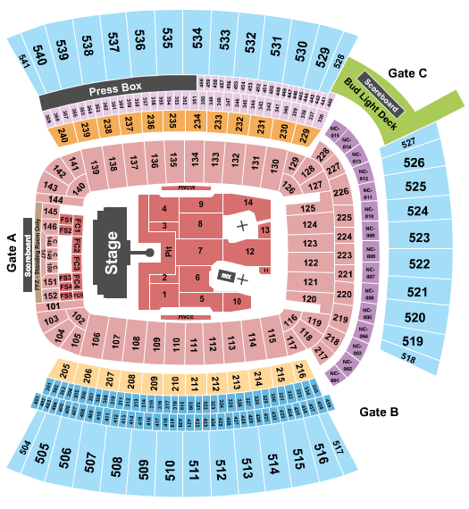 Acrisure Stadium AC/DC Seating Chart